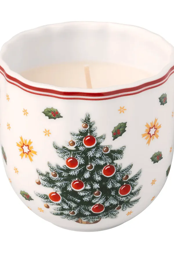 Vit Villeroy & Boch-doftljus i jättesnygg modell.