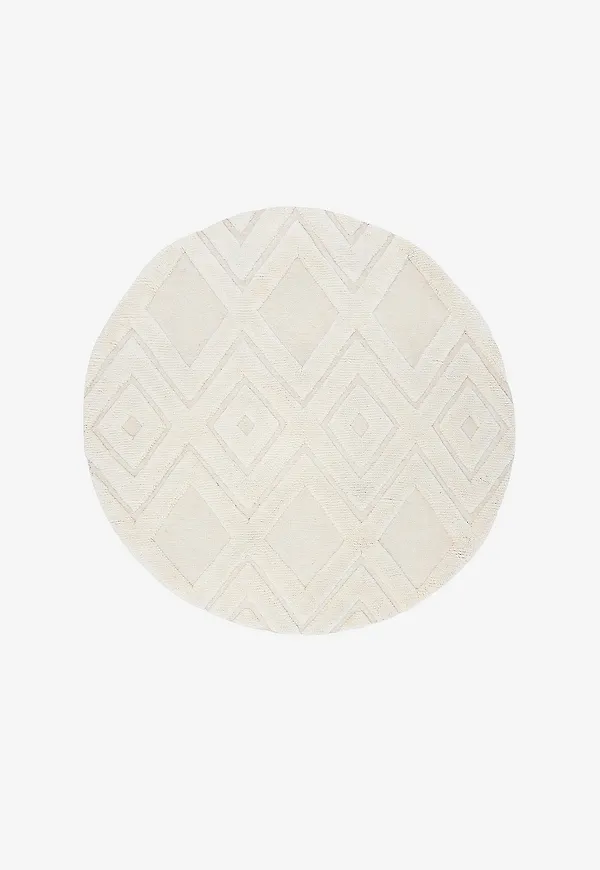 Stilriktig vit matta i ull från VIND.