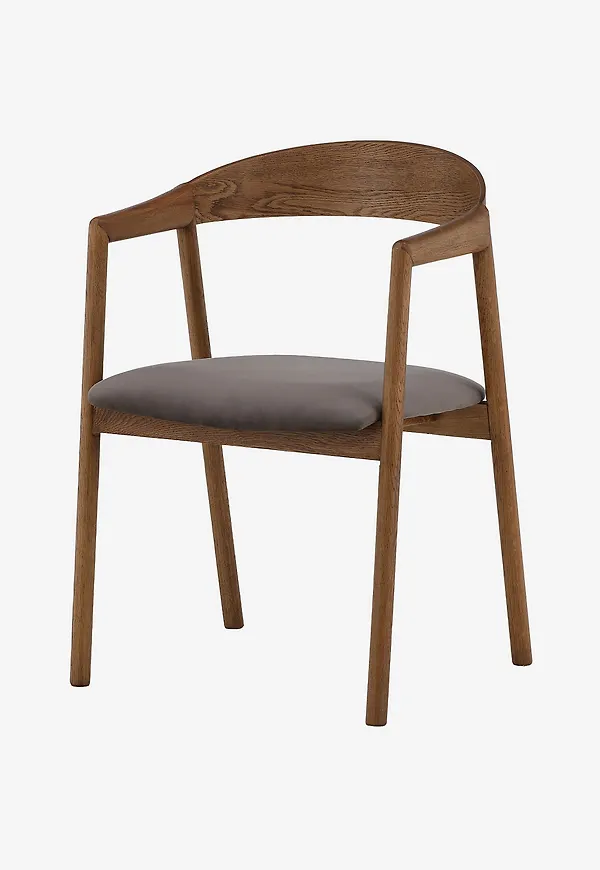Brun VIND-stol i stilren modell.