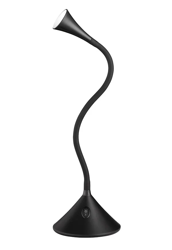 Svart Trio Lighting-kontorslampa i stilren modell.