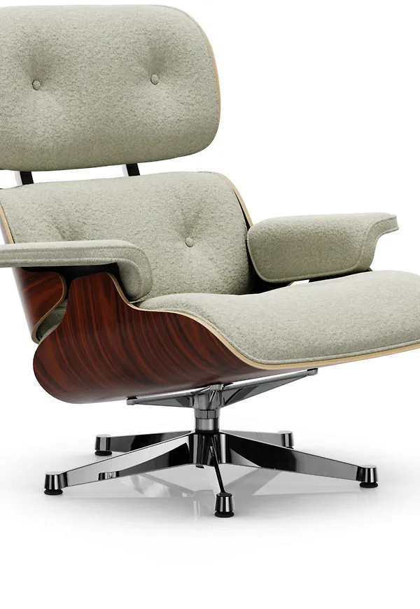 Elegant läsfåtölj i läder från Vitra.