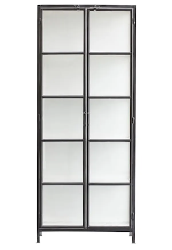 Snygg vitrinskåp i järn från Lene Bjerre.