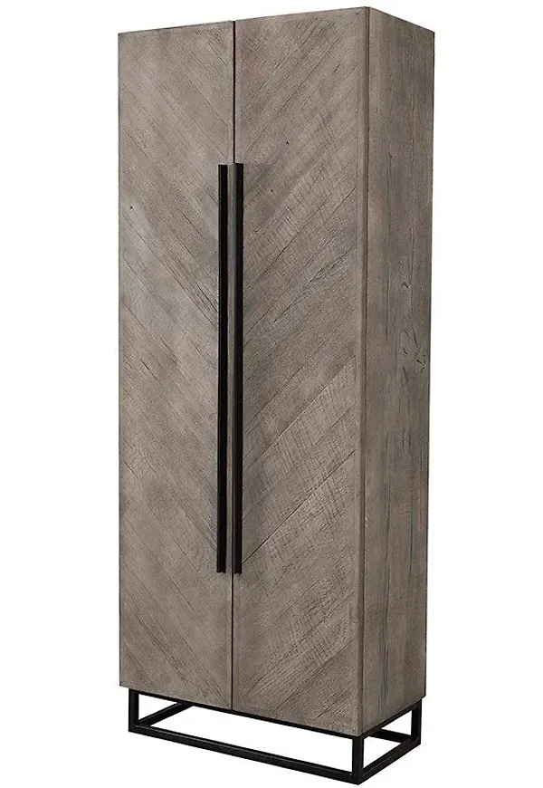 Skön artwood möbel i grå färg gjord i ek.