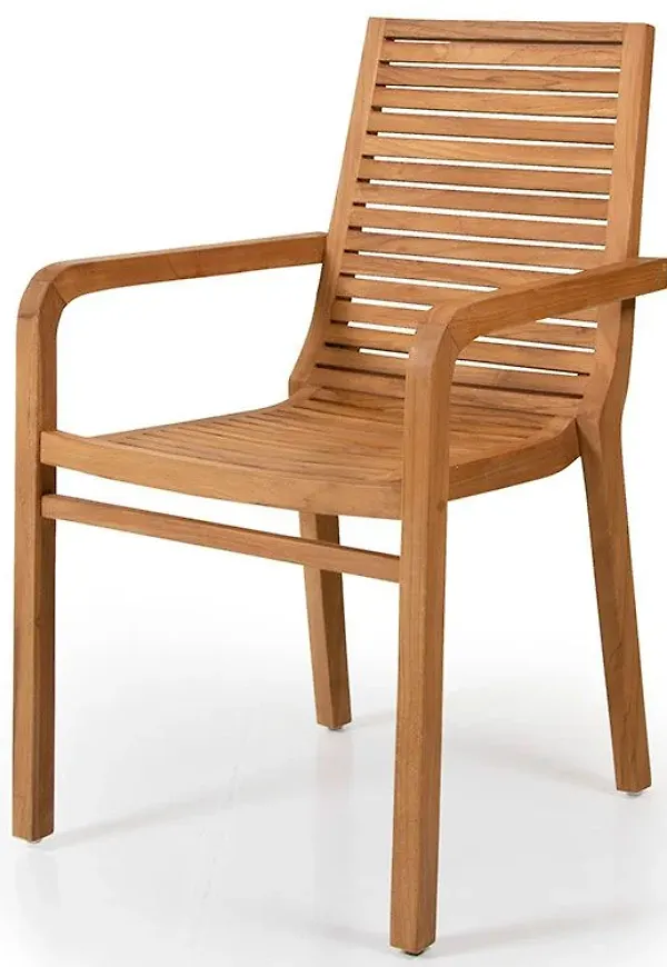 Supersnygg matstol i teak från Brafab.