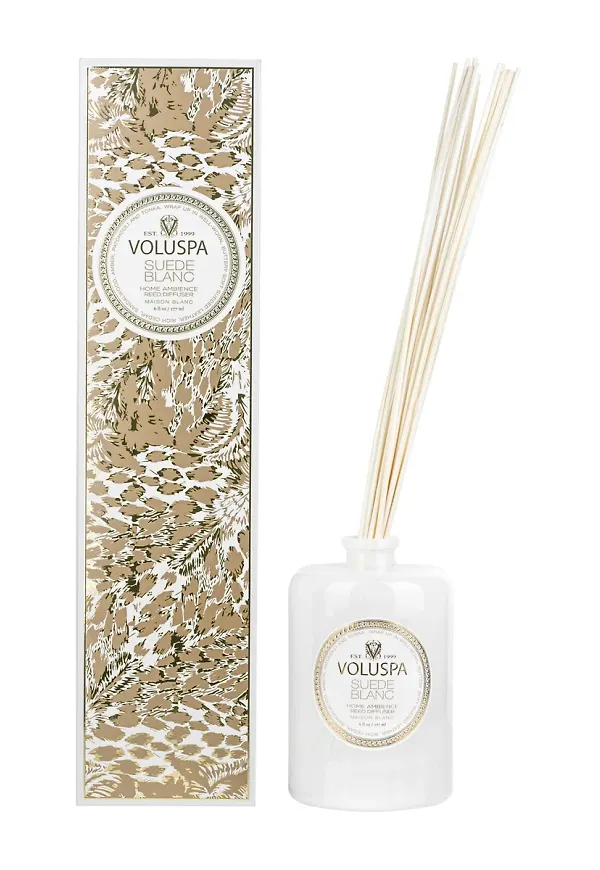 Guldfärgad Voluspa-doftpinne i fin modell.