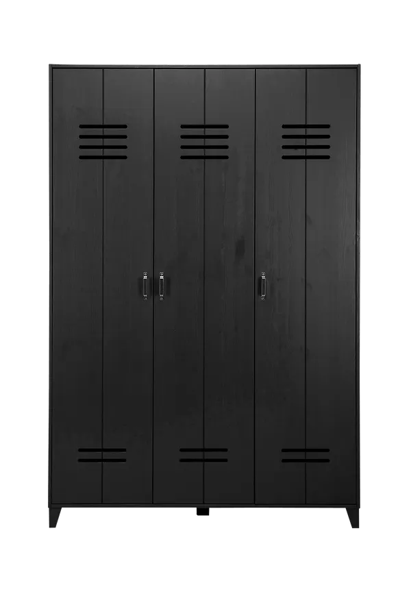 Svart vtwonen-garderob i jättefin modell.