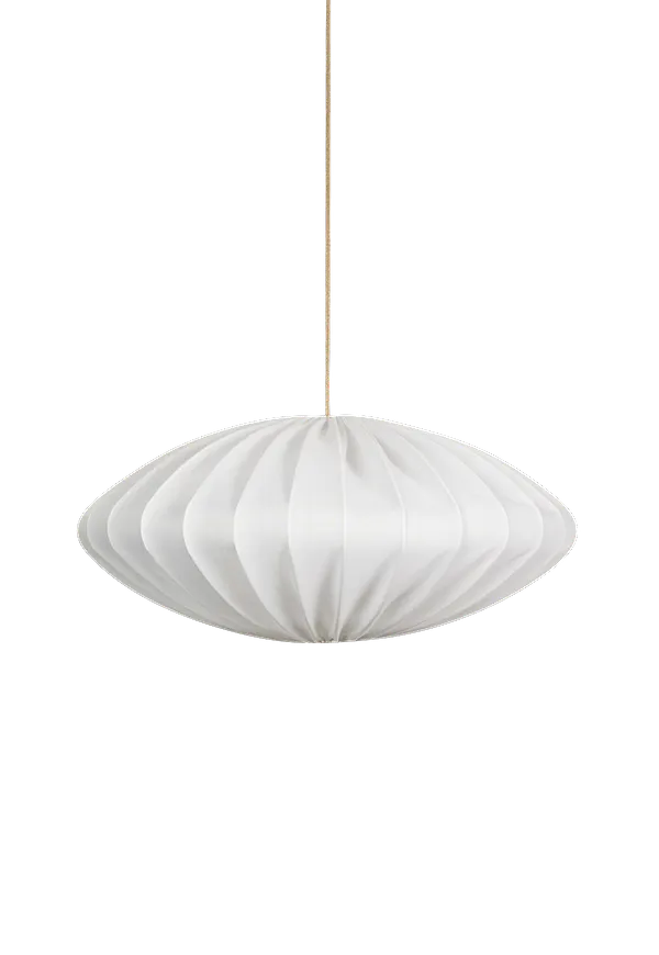 Vit watt & VEKE-linnelampa i elegant modell.