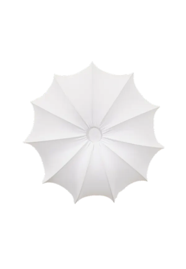 Trendig vit taklampa i bomull från watt & VEKE.