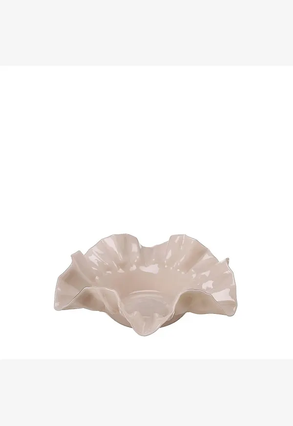 Beige Wikholm Form-glasskål i otroligt fin modell.