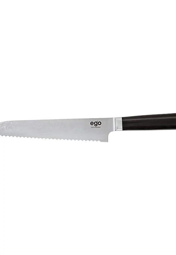 Modern brödkniv i silverfärgade från Wilfa.