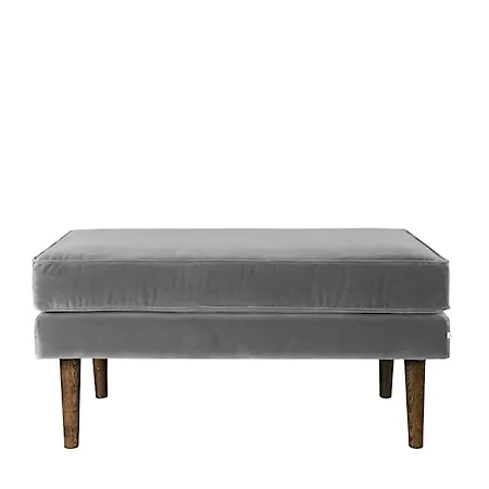 Komfortabel bänk i grått från Broste Copenhagen.