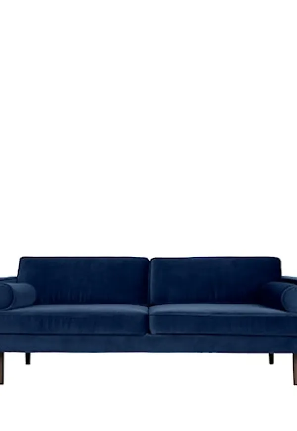 Blå Broste Copenhagen-soffa i stilriktig modell.