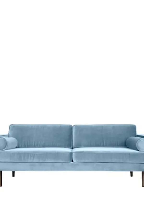 Blå Broste Copenhagen-soffa i elegant modell.