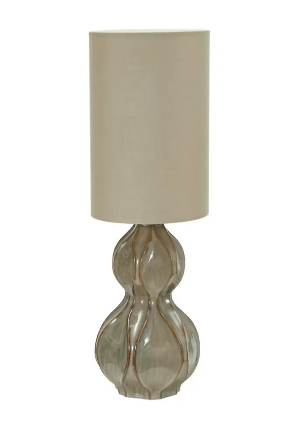 Supersnygg lampa i linne från House Doctor.