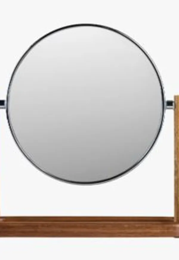 Jättesnygg badrumsspegel i beiget från hemtex.