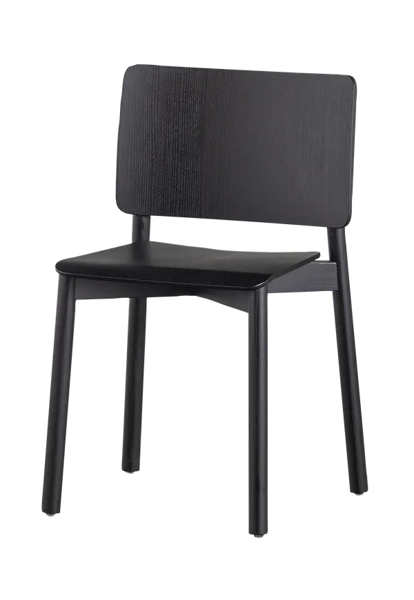 Svart WOOOD-stol i smickrande modell.