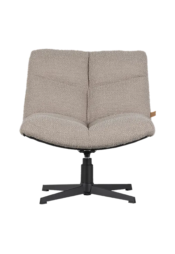 Beige WOOOD-fåtölj i komfortabel modell.