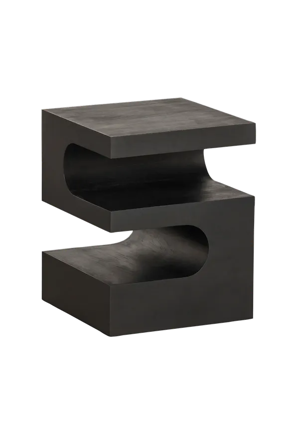 Svart WOOOD-småbord i exklusiv modell.