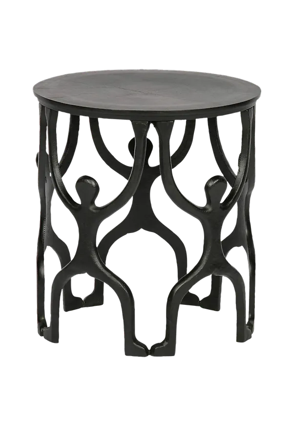 Mysig svart sidobord i aluminium från WOOOD.