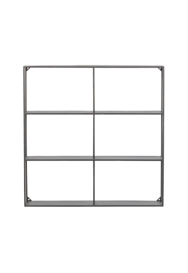 Svart WOOOD-hylla i riktigt trendig modell.