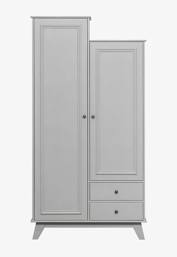 Skön garderob i grått från WOOOD.