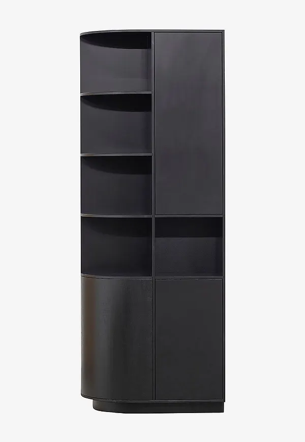 Svart WOOOD-förvaringsskåp i riktigt fin modell.