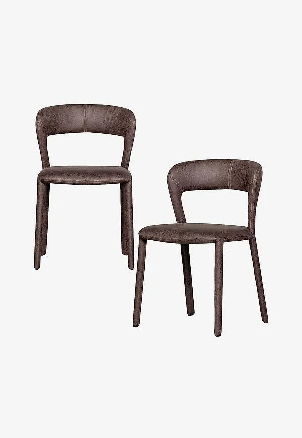 Brun WOOOD-stol i riktigt trendig modell.