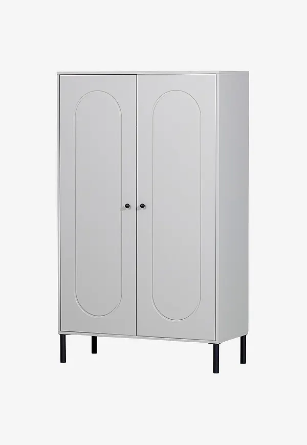 Grå WOOOD-skåp i fin modell.