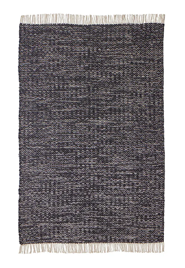 Svart Woven Works-ullmatta i riktigt fin modell.