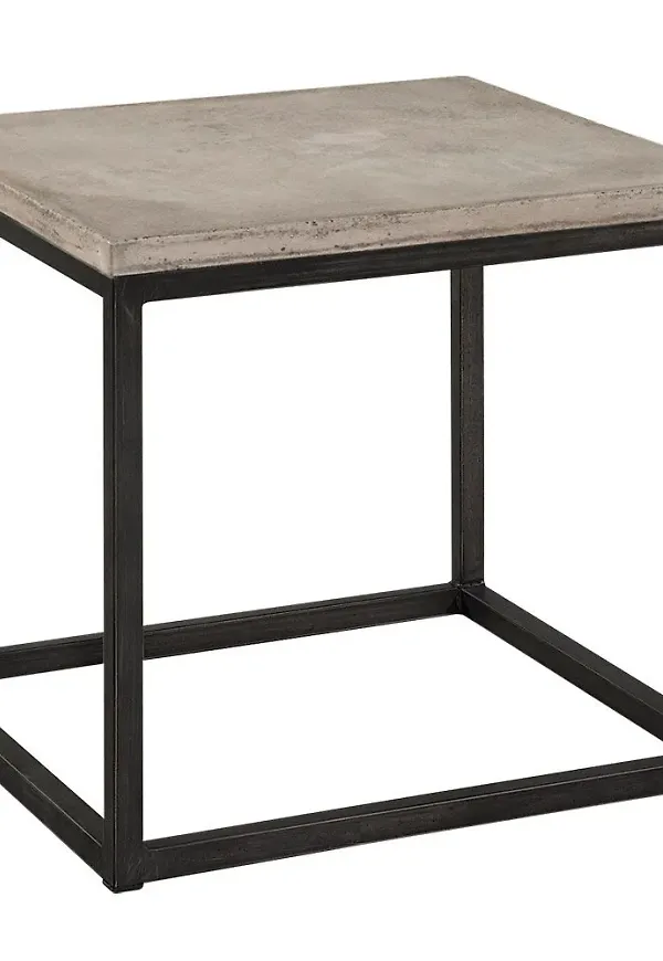 Grå Artwood-sidobord i ek i jättesnygg modell.