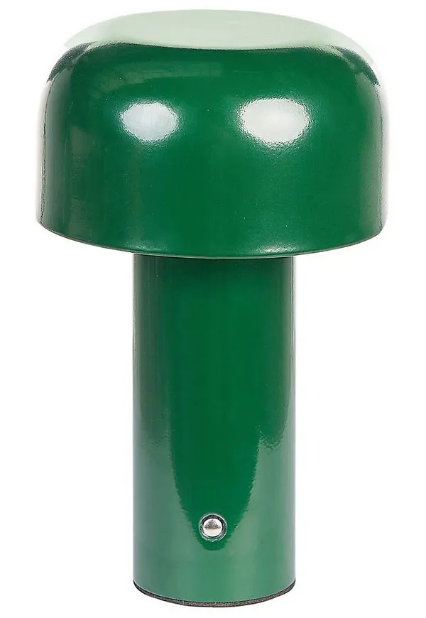 Riktigt trendig glödlampa i grön färg gjord i järn.