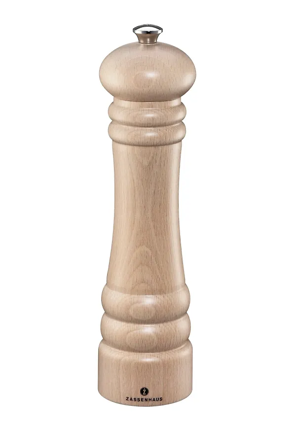 Beige Zassenhaus-saltkvarn i fin modell.