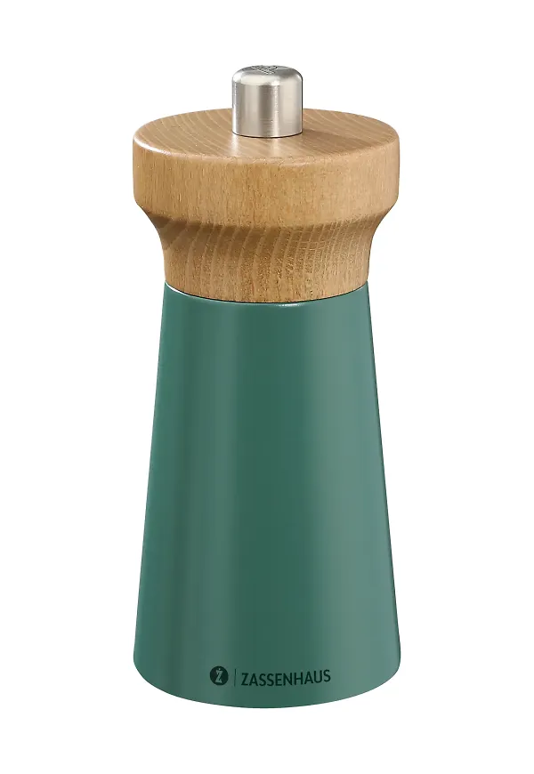 Grön Zassenhaus-pepparkvarn i komfortabel modell.