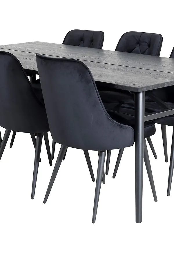Svart Venture Home-matgrupp i söt modell.