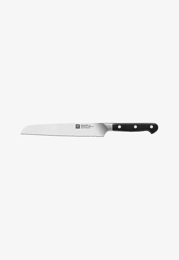Svart ZWILLING-brödkniv i otroligt snygg modell.
