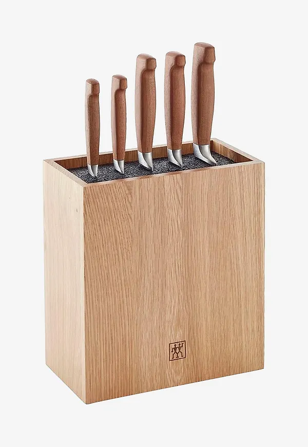 Brun ZWILLING-knivblock i cool modell.