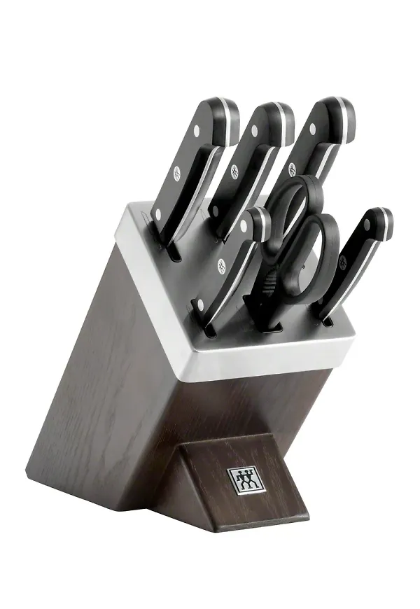 Silverfärgad ZWILLING-knivset i söt modell.